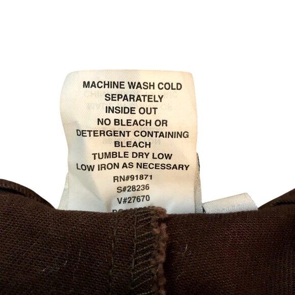 Dream Jeans Womens 10 NEW Brown Stretch Pants Look 5 lbs Slimmer - Picture 7 of 9